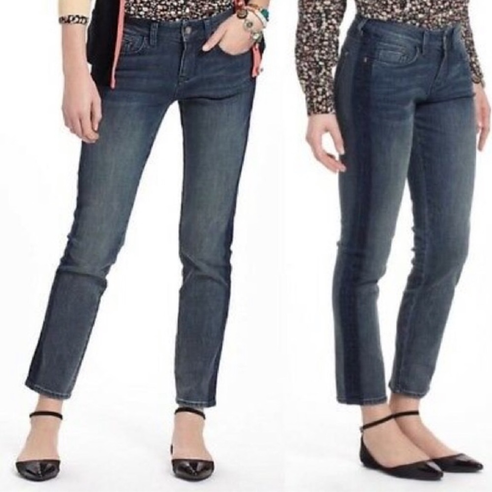 Anthropologie PILCRO Stet Slim Ankle Tuxedo Jeans